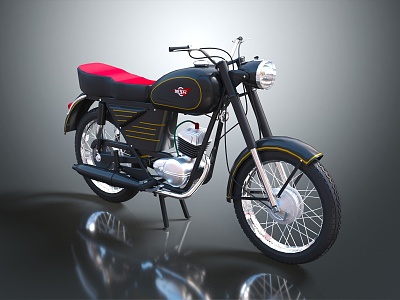 Modern motorcycle two-wheeled motorcycle 3d model