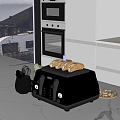 Modern Kitchen Ornaments Bread Machine Kitchenware Dried Fruit Mortar 3d model