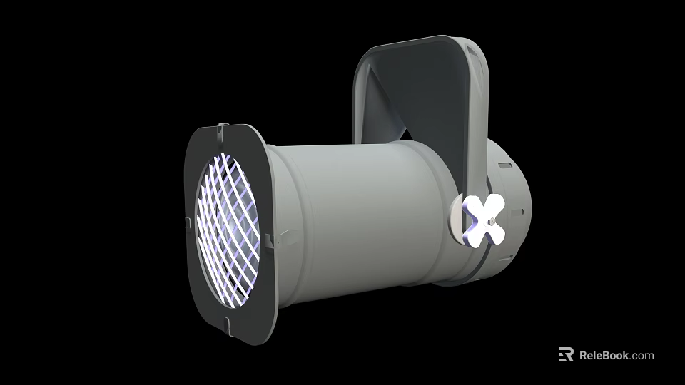 Modern Downlight Spotlight With Grille Design And Efficient Heat Dissipation For Ceiling Lighting 3d model 