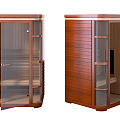 Modern Sauna Room Single Sauna Room Khan Steam Room 3d model