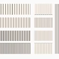 Modern Decorative Wall Panels With Various Striped Patterns And Neutral Tones