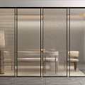 Glass partition 3d model