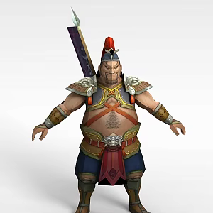 Xianxia character soldier 3d model
