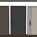 Modern Minimalist Entry Door Anti-theft Door Top Single Door Sub-mother Door Door Password Door 3d model