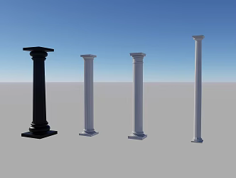 European column 3d model