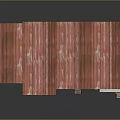 Vintage Building Structure With Red Roof Roller Shutters Windows And Ladders