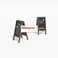 Wooden A Frame Chalkboard Menu Signs With Stand For Café Use