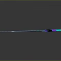 Glowing Blue Purple Gradient Fantasy Sword With Modern Design On Dark Background