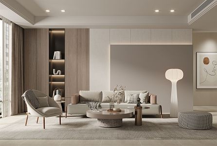 modern living room 3d model