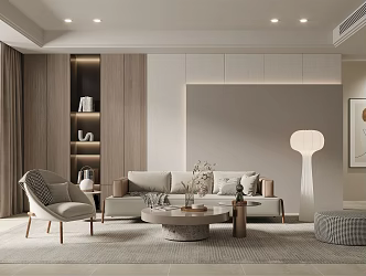 modern living room 3d model