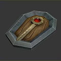 Medieval Shield Ancient Shield Defensive Weapon Ancient Shield Iron Shield Protective Shield Wooden Shield 3d model