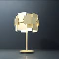 Elegant Modern Table Lamp With Geometric Square Shade Design And Minimalist Base 3d model