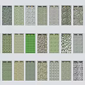 Parking Lot Flooring Design With Various Patterned Textures And Color Options 3d model