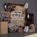 Photo clock-in point activity photo photo US Chen Harry Potter US Chen Harry Potter magic US Chen parent-child US Chen net red clock-in 3d model
