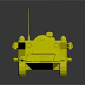 Dark Green Functional Vehicle With Solar Panels And Spare Tire