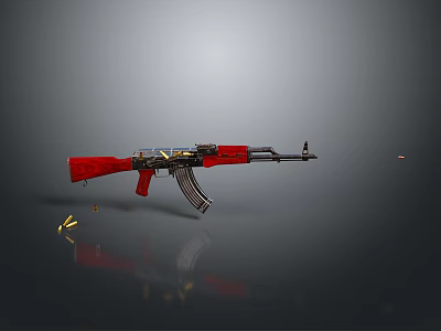 rifle semi-automatic rifle combat rifle battle rifle carbine war rifle attack rifle 3d model