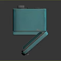 Vintage Turquoise Blizzard Computer Device Featuring Retro Design And Classic Appeal