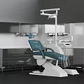 Modern Professional Dental Medical Equipment With Treatment Chair Lamp And Storage Cabinets