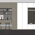Modern Shoe Cabinet Multi-function Shoe Cabinet 3d model