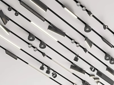Modern LED Downlights and Spotlights with Different Styles for Home Lighting 3d model