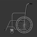 Modern Durable Wheelchair With Metal Frame Fabric Seat And Smooth Rolling Wheels