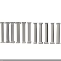 Roman Columns In Various Classical Architectural Styles With Ornate Capitals And Base Details