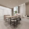 Loft Living Room With Large Windows And Modern Minimalist Decor