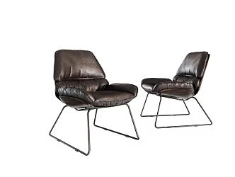 Modern office chair fashion recliner 3d model
