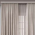 Curtain Fabric Curtain 3d model