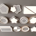 Modern Ceiling Lights with Various Shapes for Home Interior Design