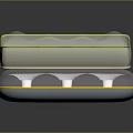 Laboratory Tray With Transparent Light Blue Surface Yellow Edges And White Sample Wells Cover