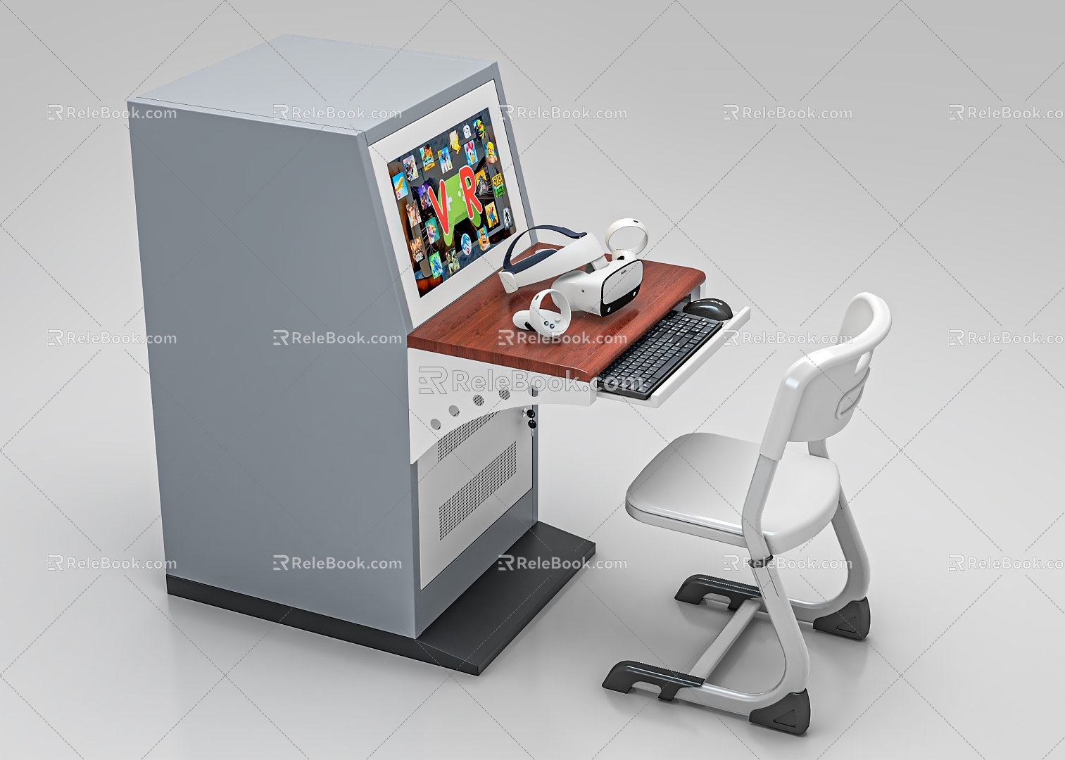 computer desk 3d model