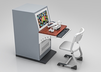 computer desk 3d model