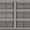 Various Stylish Railings with Different Intricate Lattice Floral and Geometric Patterns