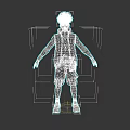Game Movie Character With Gray Curly Hair Vest Number 11 Black Pants Orange Shoes