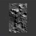 Highly Detailed Lunar Surface Model With Realistic Craters And Textured Terrain
