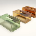 Stylish Transparent Colored Tissue Boxes For Home Daily Use And Decoration