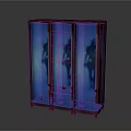Cartoon Scene Retro Sci Fi Machine With Red Wheel Blue Glowing Glass And Number 01 02