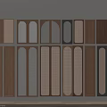 Various Stylish Wardrobe Doors With Arched Shapes Wooden Rattan Panels And Glass Inserts