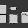 White Paper Boxes For Household Supplies With Various Shapes And Storage Design