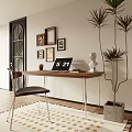 Mediocre Desk Study Desk 3d model