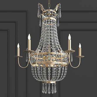 Jane's crystal chandelier 3d model