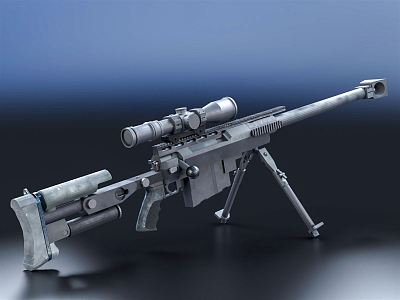 Modern Sniper Rifle Large Caliber Sniper Rifle Small Caliber Sniper Rifle 3d model