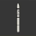 Modern Space Rocket Launch Vehicle With Detailed Structure For Exploration Missions