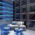 Modern Fashion Clothing Store Interior With Stylish Apparel And Mannequin Displays