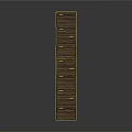 Wooden Plank Walkway With Long Structure And Multiple Supported Legs Design