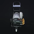 Industrial Mobile Electric Motor Equipment with Wheels and Metal Frame