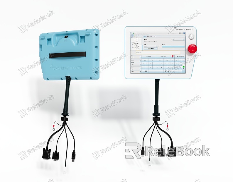 Robot teaching pendant manipulator controller display tablet automation equipment model