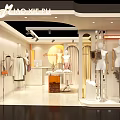 Elegant Clothing Store Interior With Mannequins Display Tables And Fashion Decor