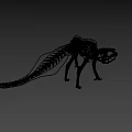 Game Movie Character Skeleton Structure Fantasy Creature With Detailed 3D Design